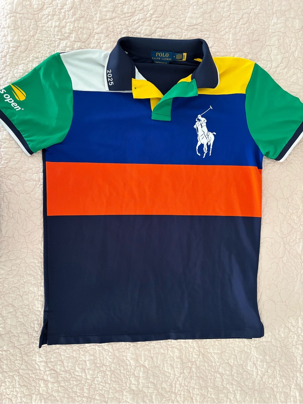 U.S. Open Polo Ralph Lauren 2025 color block shirt - Men’s medium